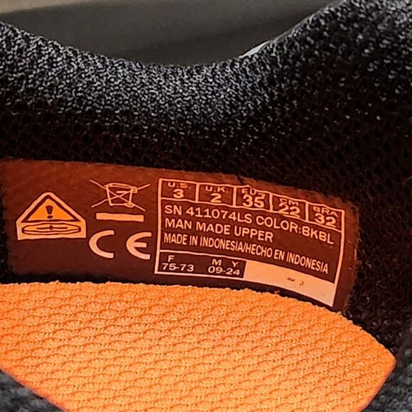 Skechers S Lights Boys’ Size 3 Sneakers – Black/Blue Light-Up, NWT - Picture 7 of 9